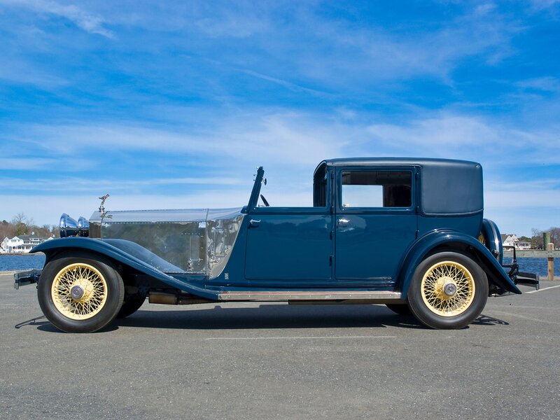 Classic blue vintage car