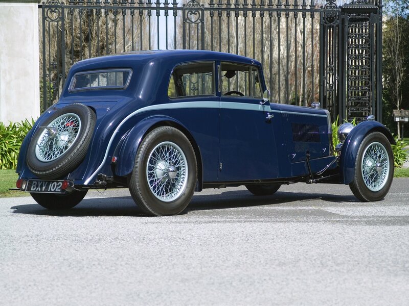 Classic blue vintage car