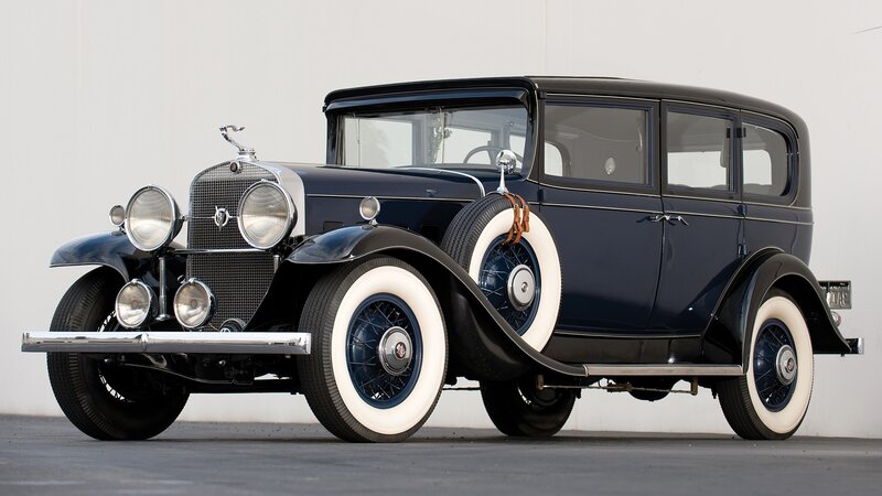 Classic blue vintage car