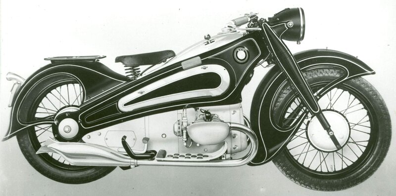 Classic BMW motorcycle