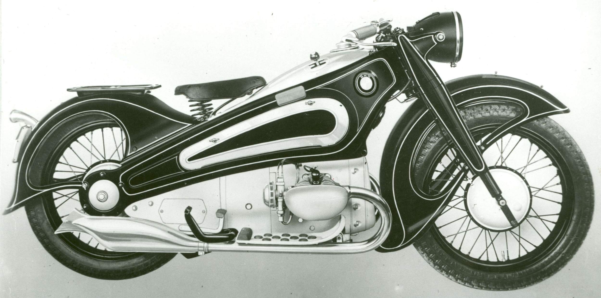 Classic BMW motorcycle