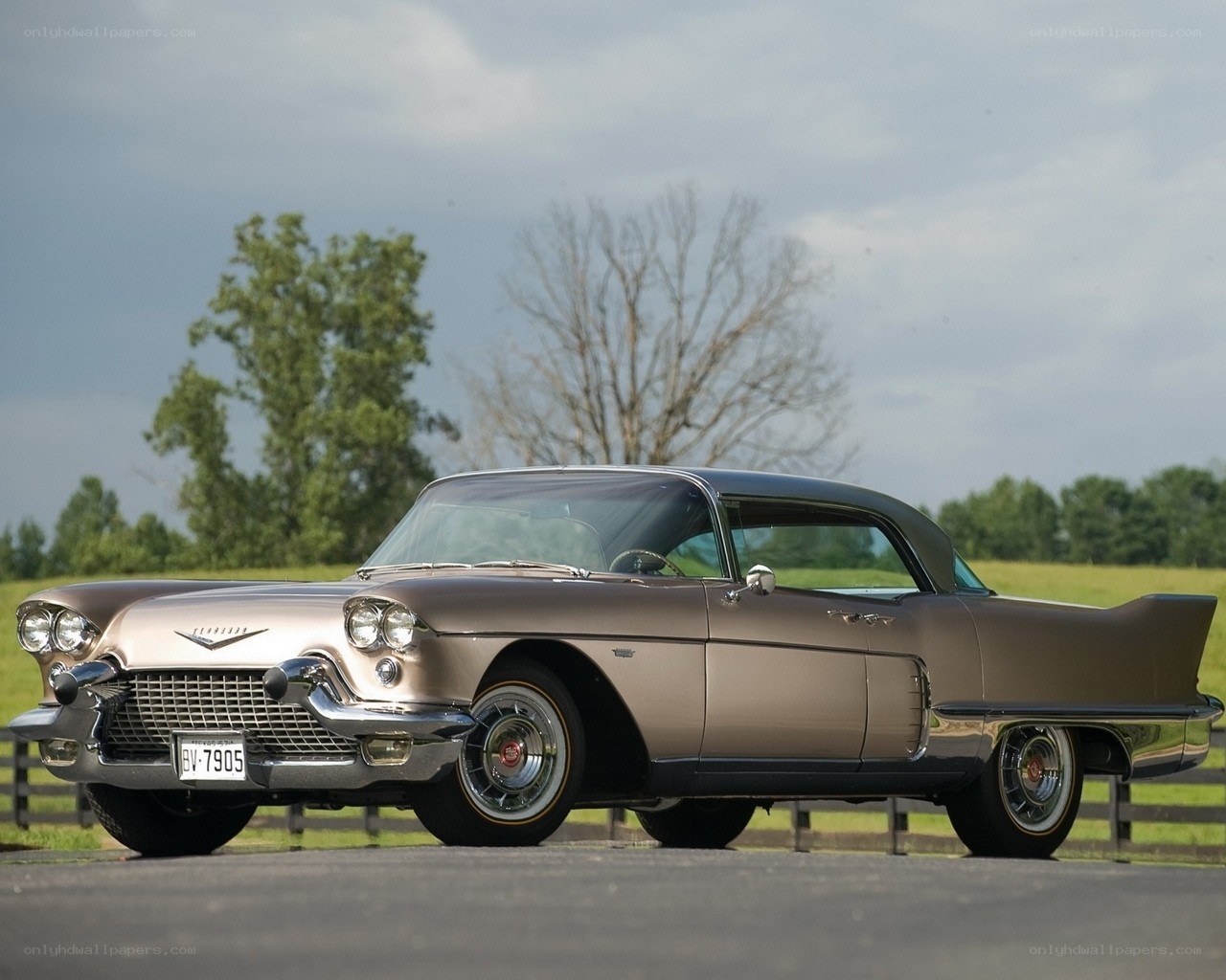 Classic brown Cadillac car