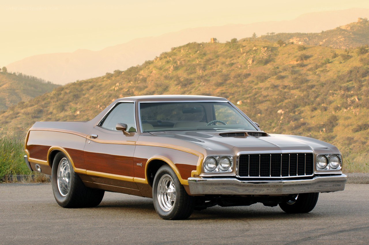 Classic brown pickup truck