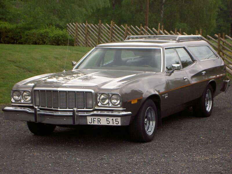 Classic brown station wagon