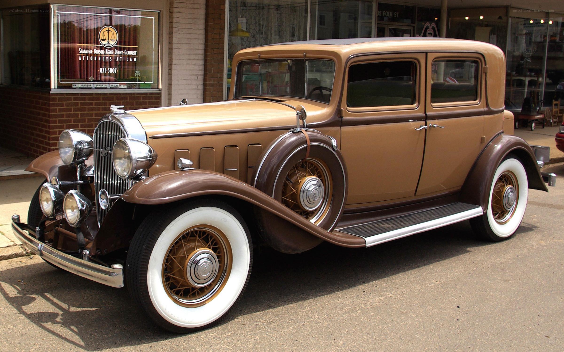Classic brown vintage car