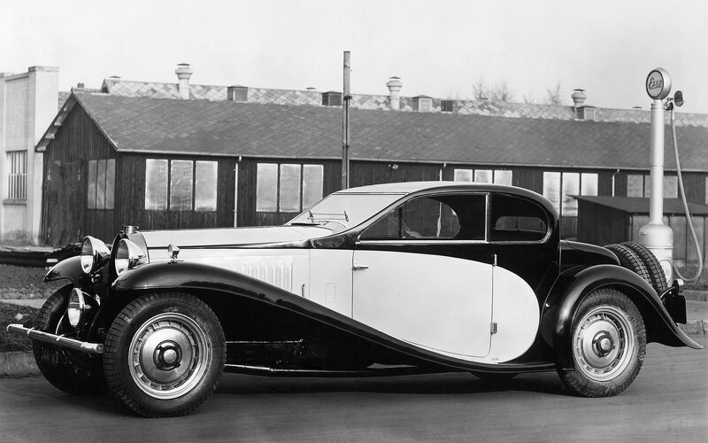 Classic Bugatti Car — Black