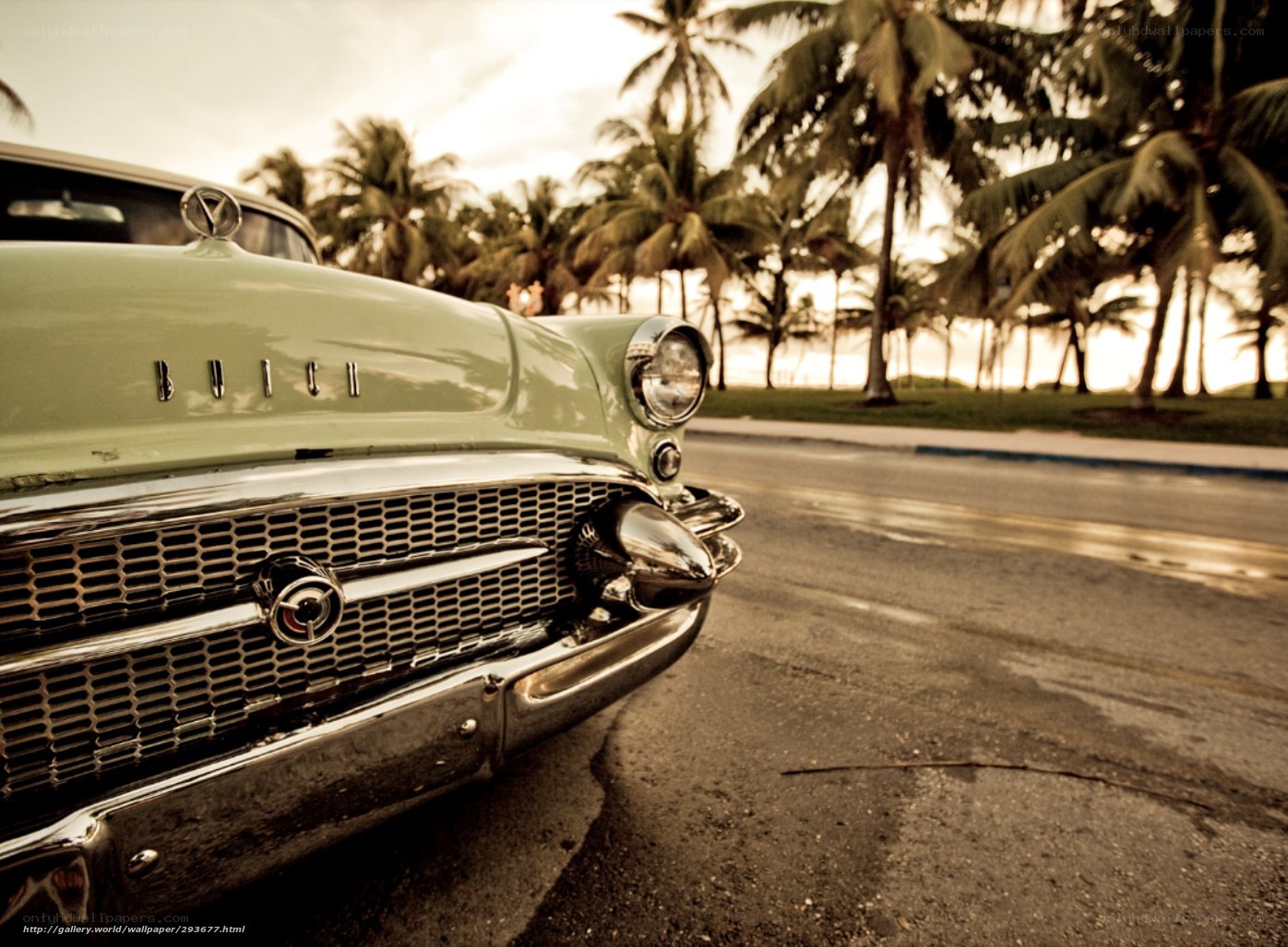 Classic Buick by the beach