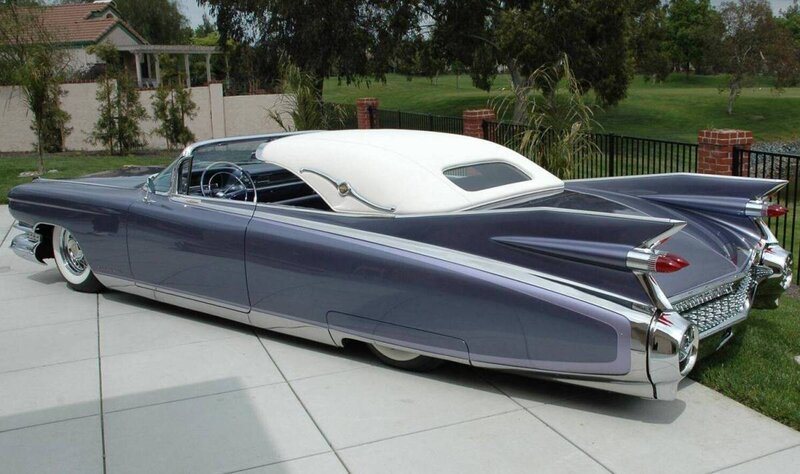 Classic Cadillac Convertible — Purple