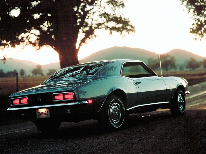 Classic Camaro Car — Green, Serene