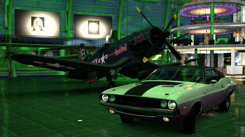Classic Car and Plane