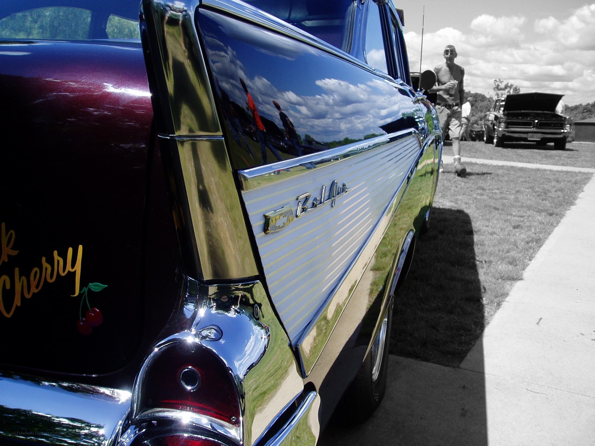 Classic car at a show