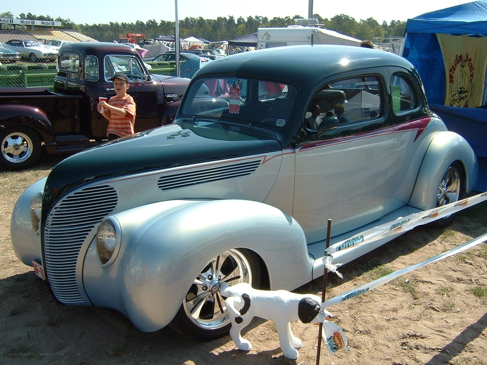 Classic car at a show