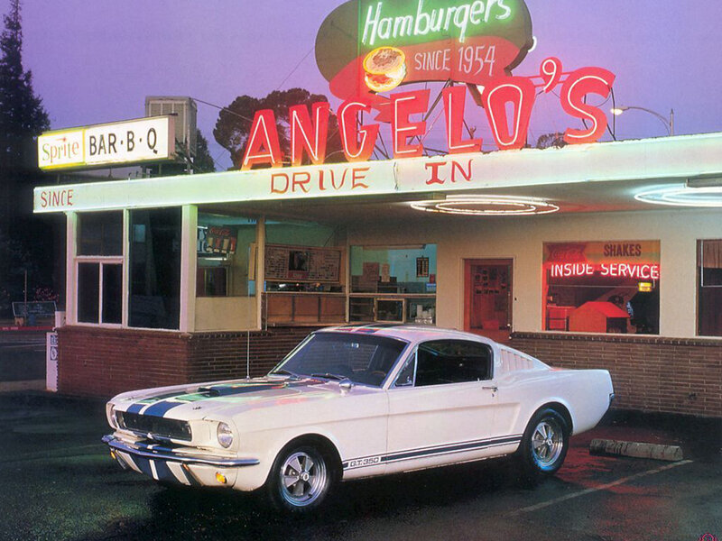 Classic car at Angelo's Drive-In