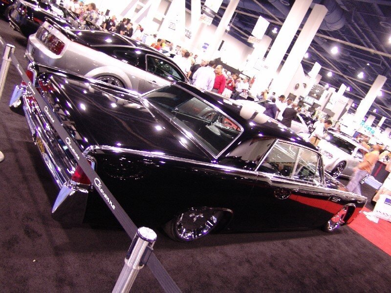 Classic car at auto show