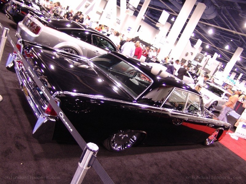 Classic car at auto show