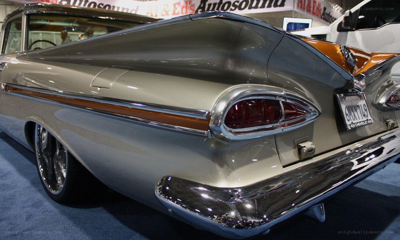 classic car at auto show