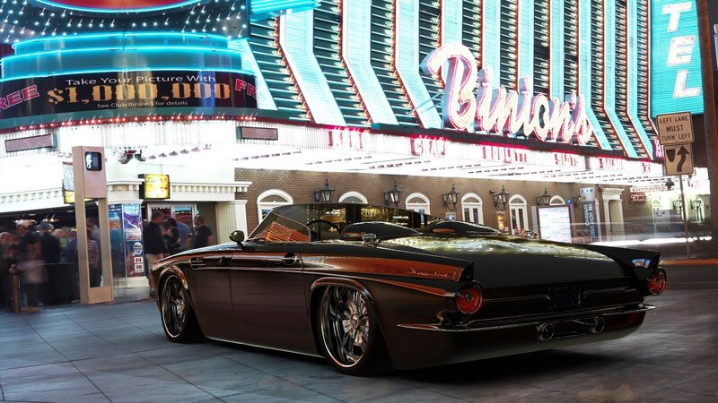Classic car at Binion's casino