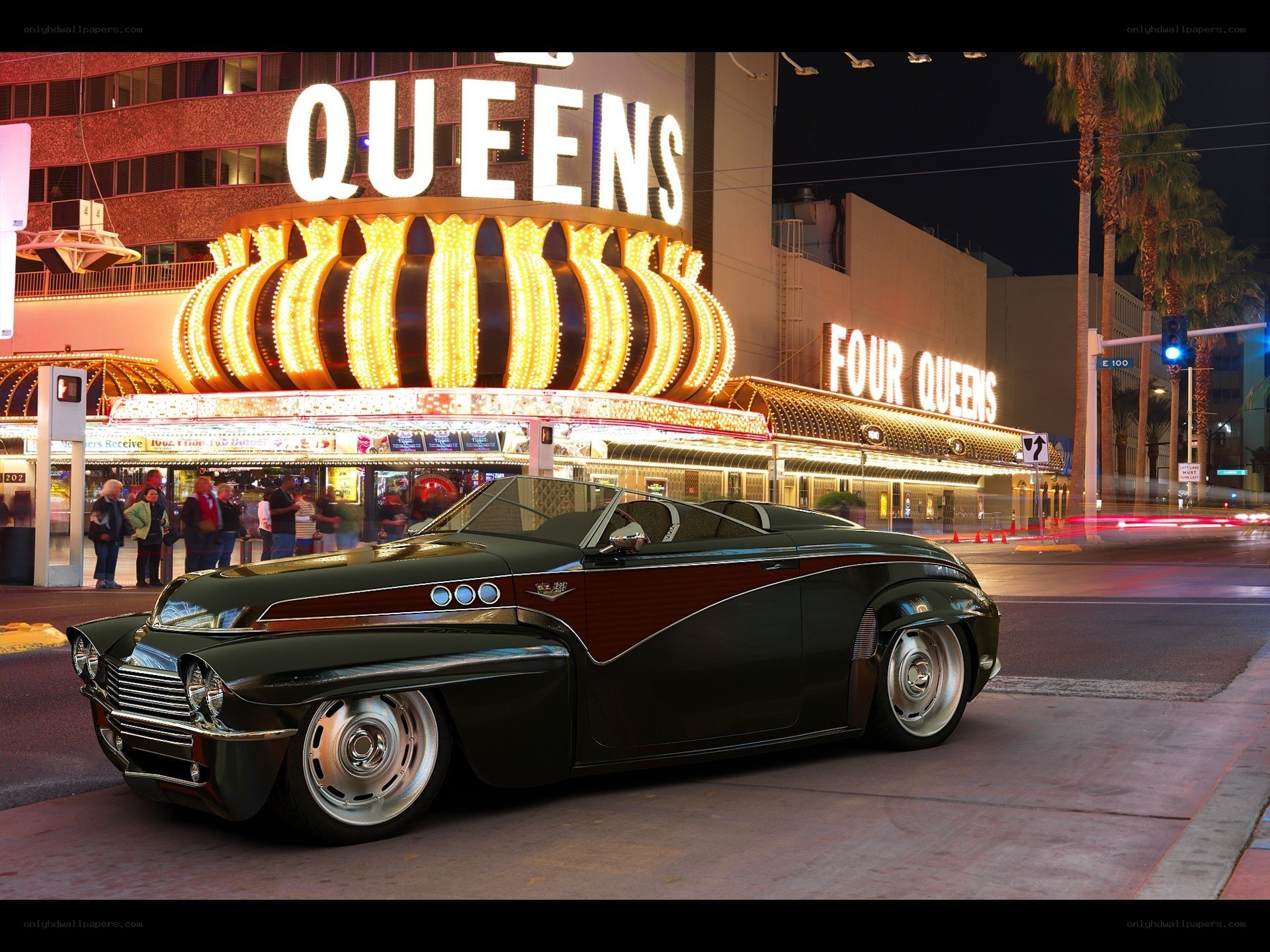 Classic car at Four Queens