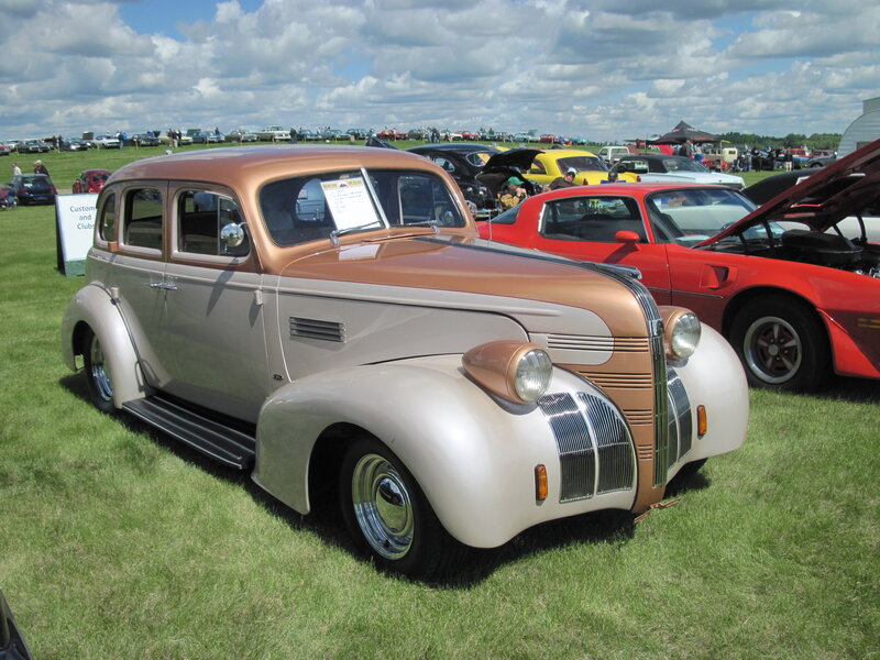 Classic Car at Show — Brown, Outdoor, Afternoon