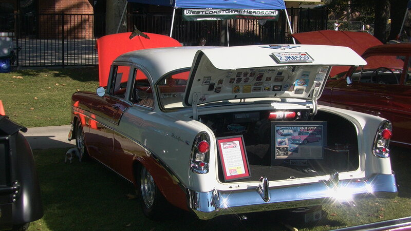 Classic Car at Show — White