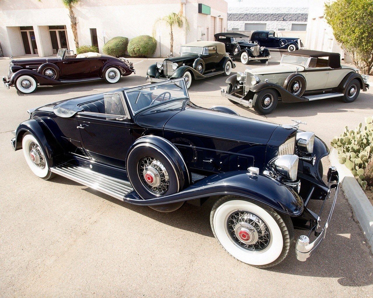 Classic car collection display