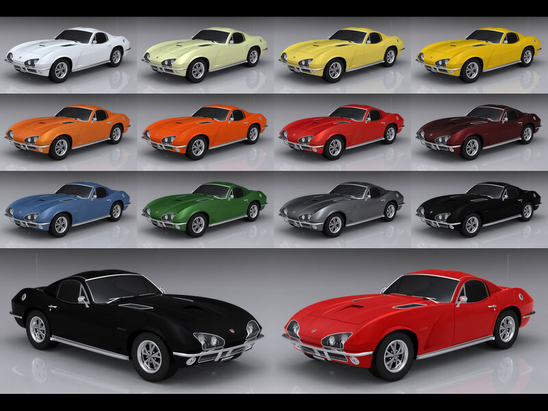 Classic car color variants
