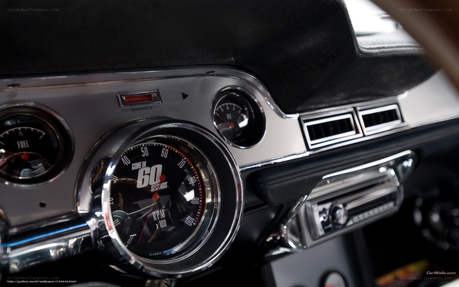 classic car dashboard