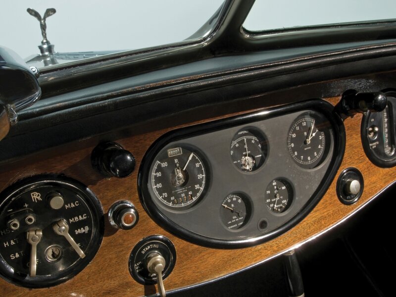 Classic Car Dashboard — Brown, Calm, Photograph, Wood Paneling