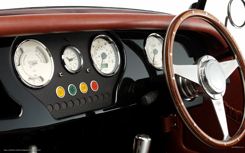 classic car dashboard interior