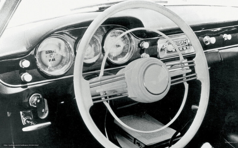 classic car dashboard interior