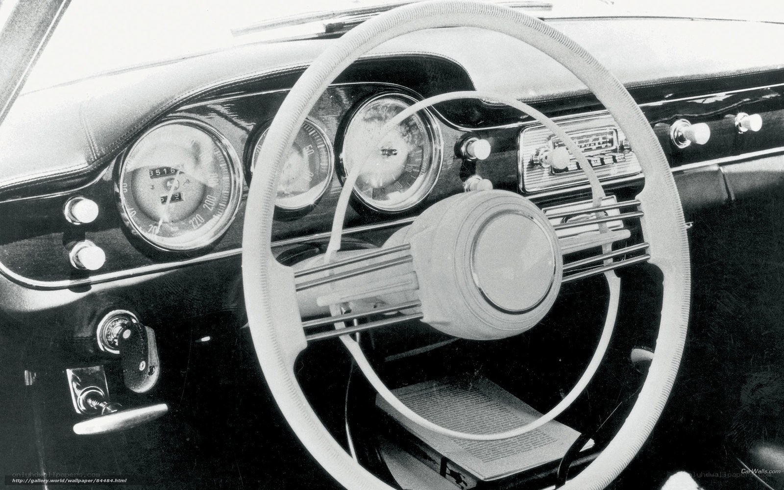 classic car dashboard interior