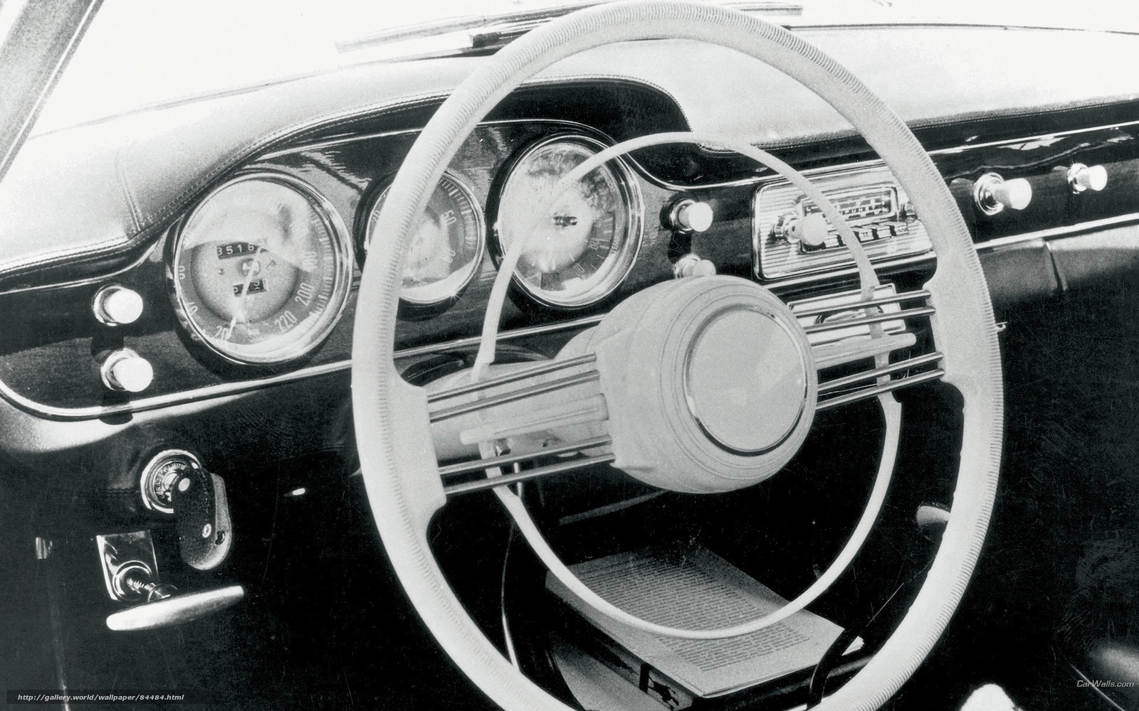 classic car dashboard interior