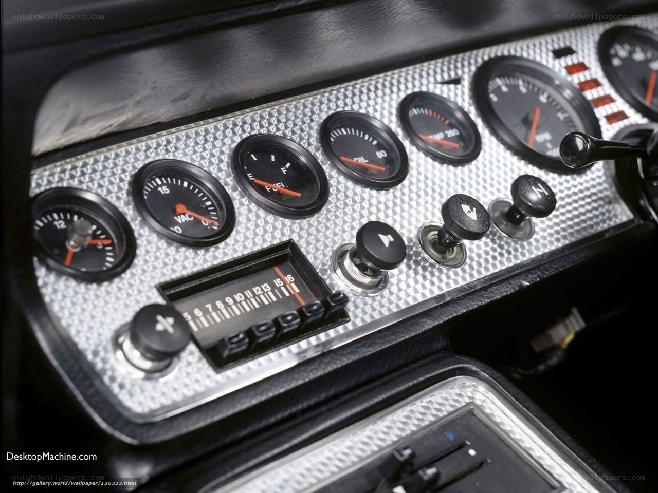 classic car dashboard