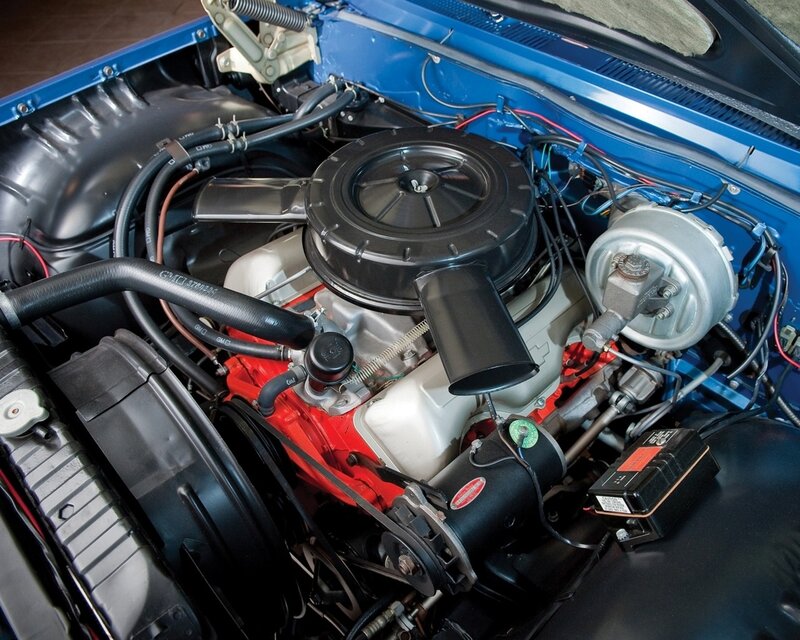 classic car engine bay