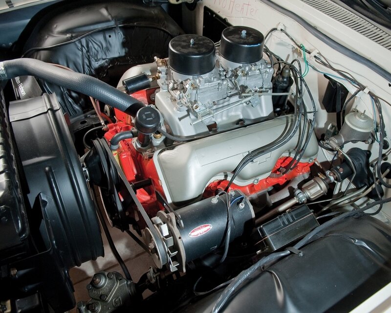 classic car engine bay