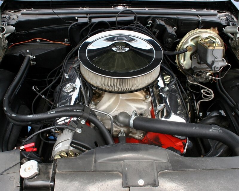 classic car engine bay