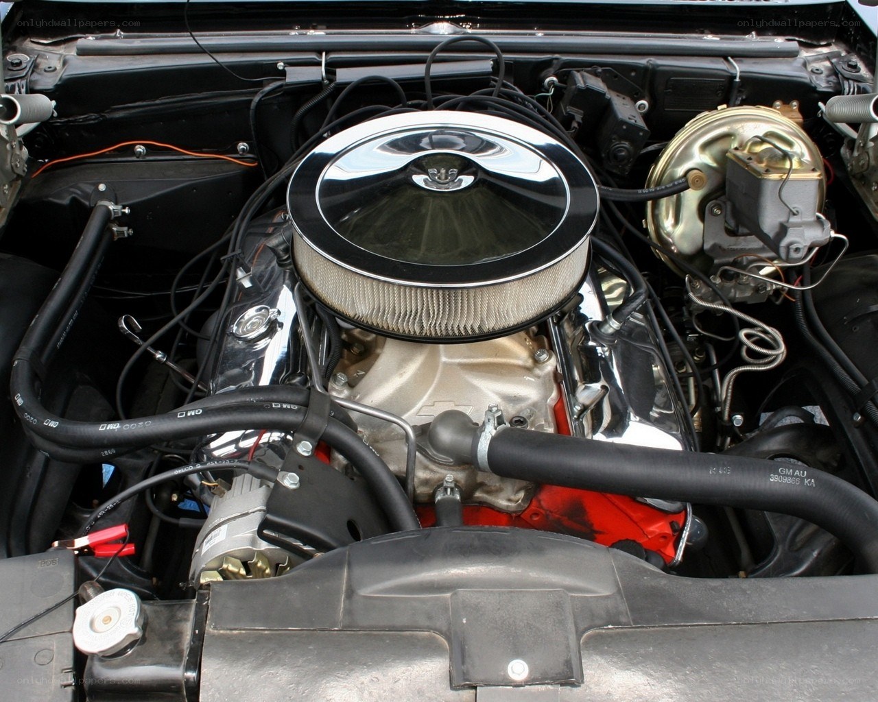 classic car engine bay