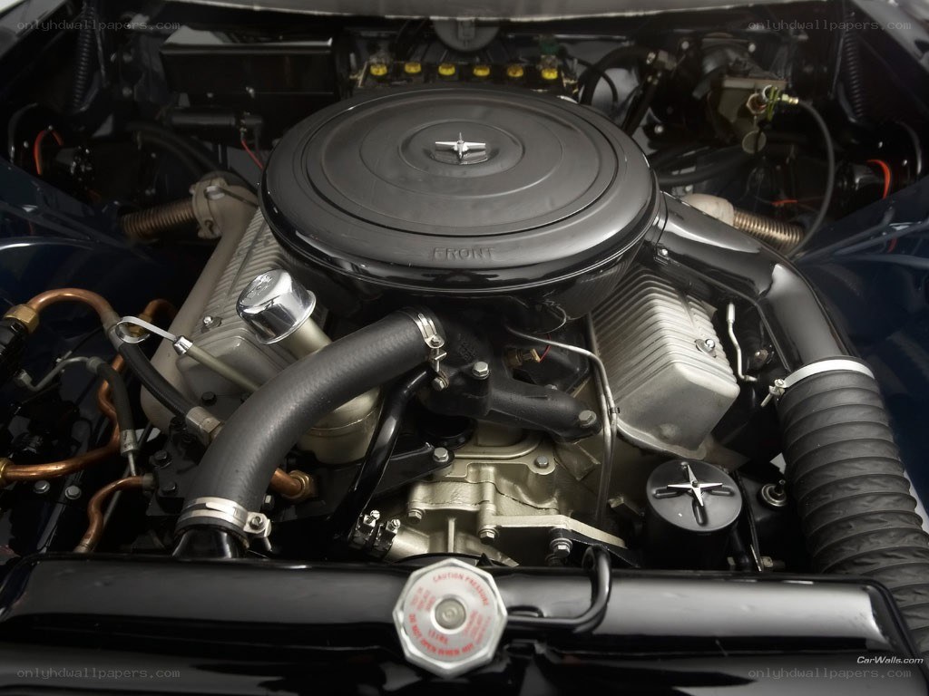 classic car engine bay
