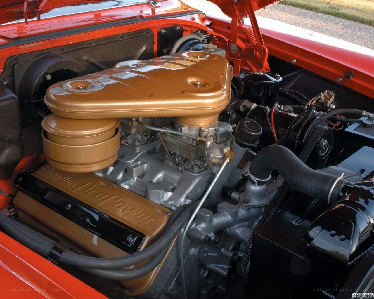 classic car engine bay