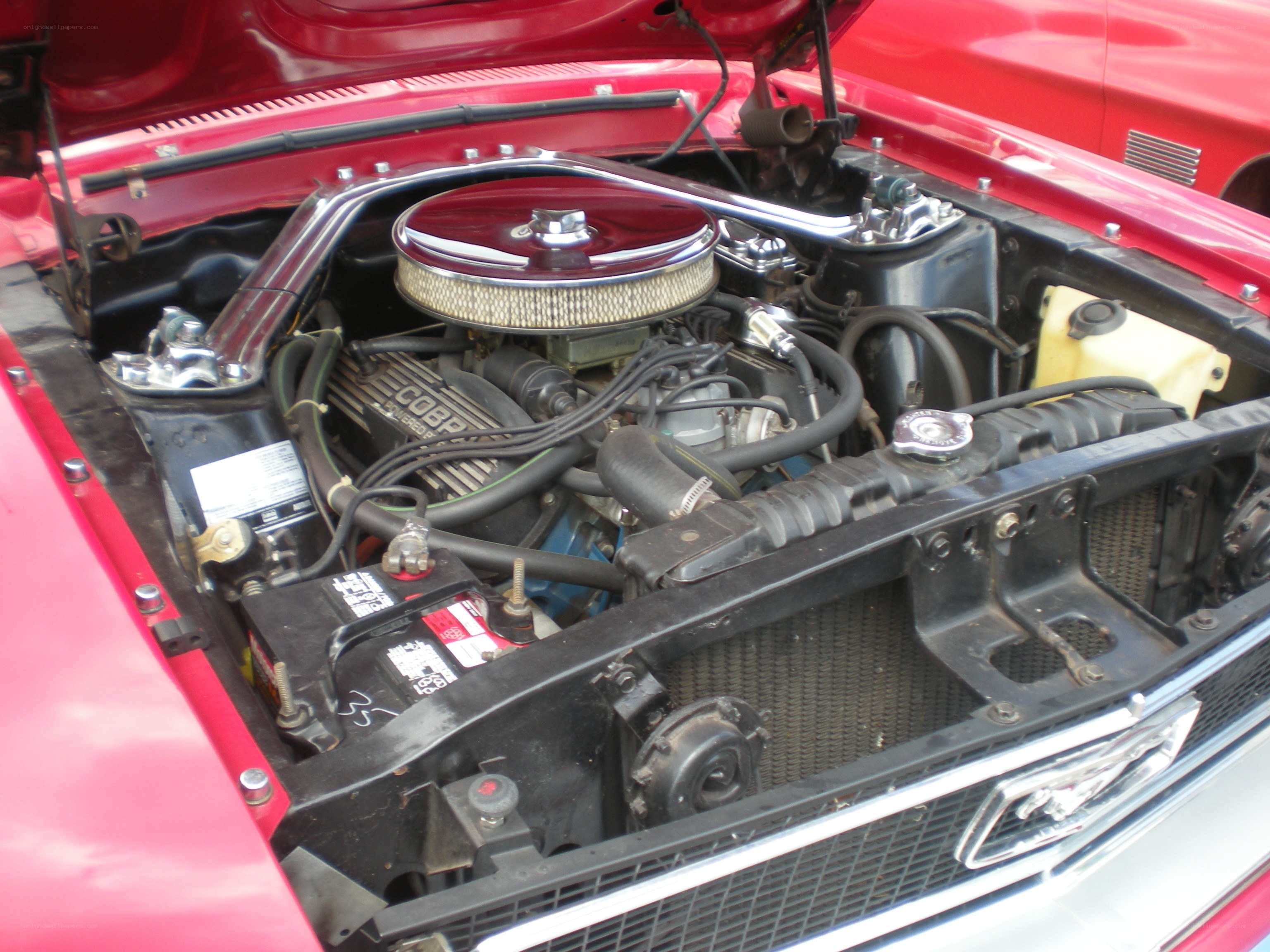 classic car engine bay