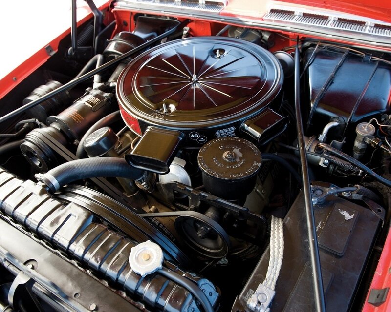 classic car engine bay