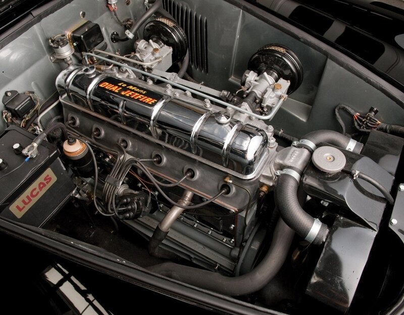 Classic car engine bay