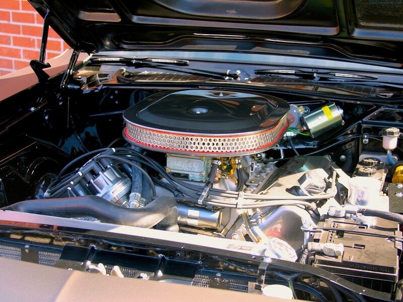 classic car engine bay
