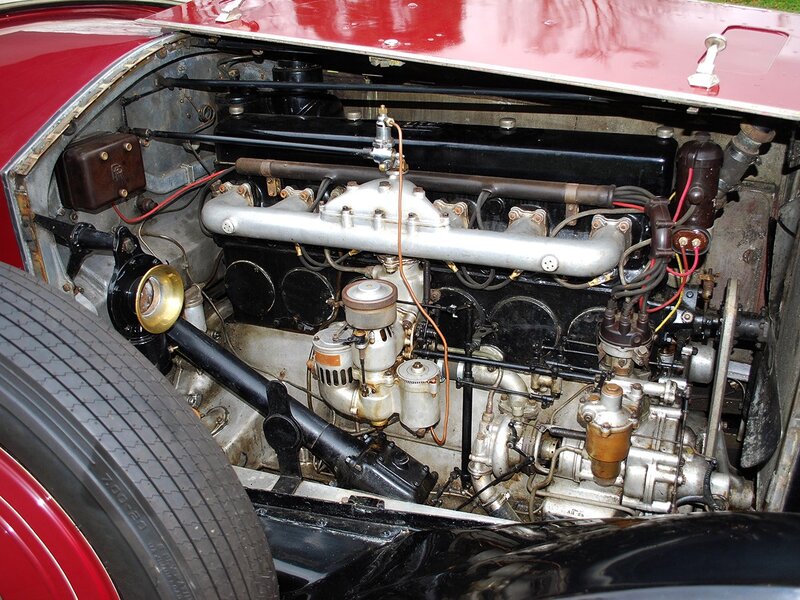 classic car engine bay
