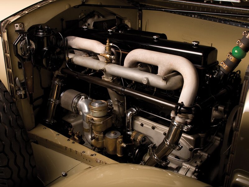 Classic car engine bay