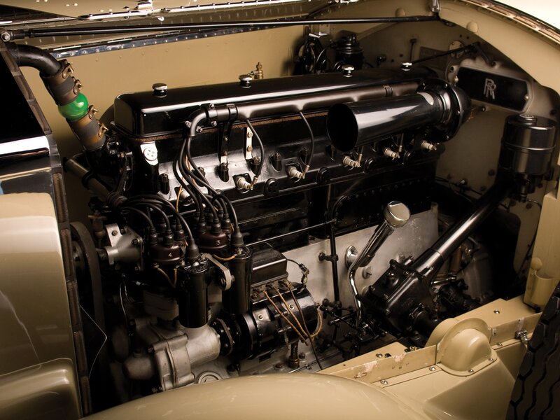 Classic car engine bay