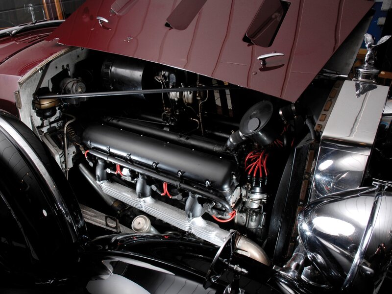 Classic car engine bay