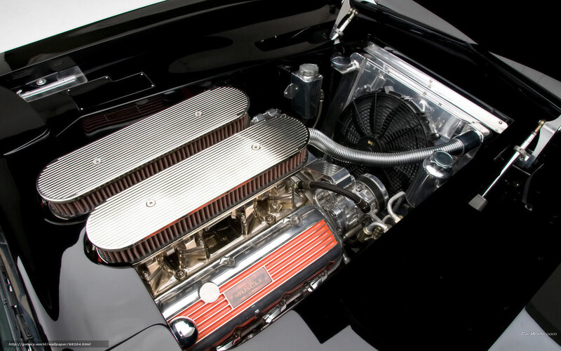 classic car engine bay