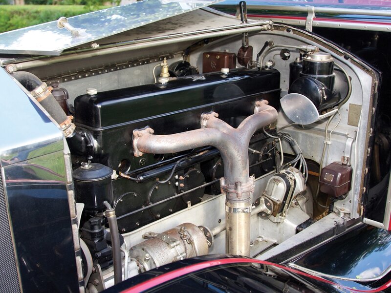 Classic Car Engine — Black, Mechanical, Afternoon, Photograph