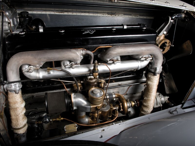 Classic Car Engine — Black, Mechanical, Photograph, Engine Block